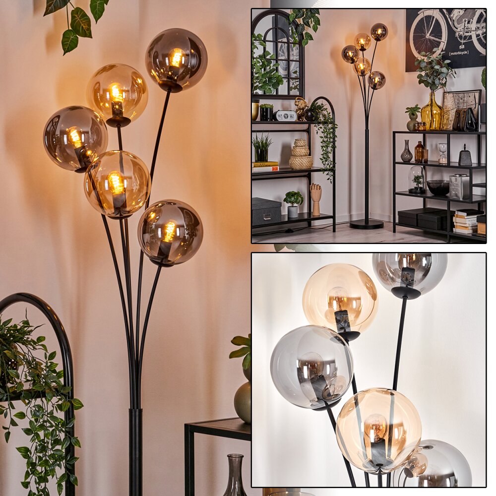 Gastor Lampa Stojąca - Szkło 15 cm W kolorze bursztynu, Przydymiony, 5-punktowe main product photo