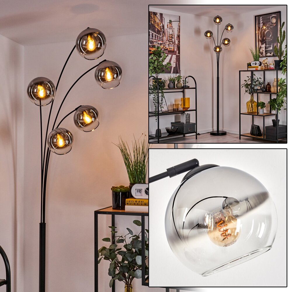Koyoto Lampa Stojąca - Szkło 15 cm Chrom, Przezroczysty, 5-punktowe main product photo