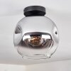 Ripoll Lampa Sufitowa - Szkło 25 cm Chrom, Przezroczysty, 1-punktowy