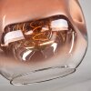 Ripoll Lampa Sufitowa - Szkło 25 cm Przezroczysty, W kolorze miedzi, 1-punktowy