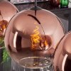Koyotot Lampa Wisząca - Szkło 30 cm Przezroczysty, W kolorze miedzi, 3-punktowe
