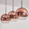 Koyotot Lampa Wisząca - Szkło 30 cm Przezroczysty, W kolorze miedzi, 3-punktowe