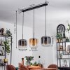 Lauden Lampa Wisząca - Szkło 25 cm W kolorze bursztynu, Przezroczysty, Przydymiony, 3-punktowe