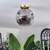 Ripoll Lampa Sufitowa - Szkło 25 cm złoty, czarny, 1-punktowy