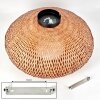 Bauro Lampa Sufitowa 50 cm Czarny, 2-punktowe