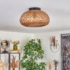 Bauro Lampa Sufitowa 30 cm Czarny, 1-punktowy