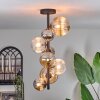 Chehalis Lampa Sufitowa - Szkło 10 cm, 12 cm, 15cm bursztynowy, przezroczysty, przydymiony, 8-punktowe