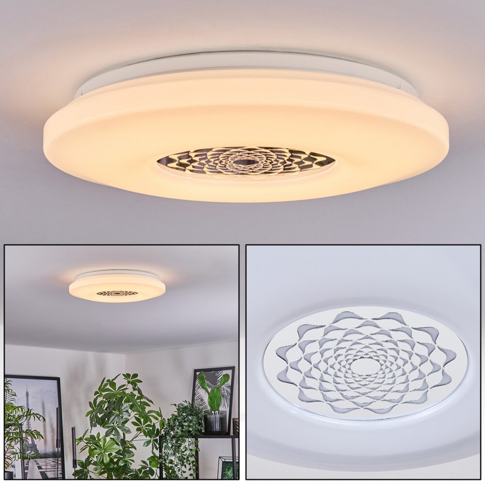 Kaas Lampa Sufitowa LED Chrom, Biały, 1-punktowy main product photo