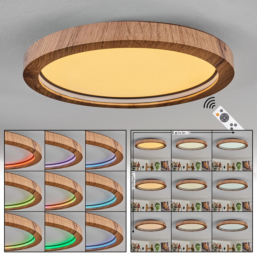 Bosatorp Lampa sufitowa LED Czarny, 1-punktowy, Zdalne sterowanie main product photo