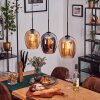 Vevino lampa wisząca bursztynowy, chrom, 3-punktowe