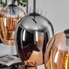 Vevino lampa wisząca bursztynowy, chrom, 3-punktowe