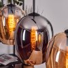 Vevino lampa wisząca bursztynowy, chrom, 3-punktowe