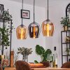 Vevino lampa wisząca bursztynowy, chrom, 3-punktowe