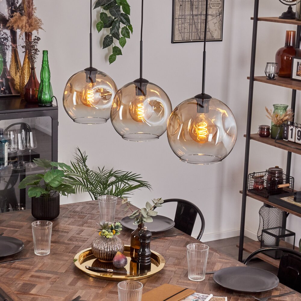 Ripoll Lampa wisząca W kolorze bursztynu, Przezroczysty, 3-punktowe main product photo
