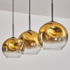 Ripoll Lampa wisząca Złoty, Przezroczysty, 3-punktowe