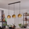 Ripoll Lampa wisząca Złoty, Przezroczysty, 3-punktowe