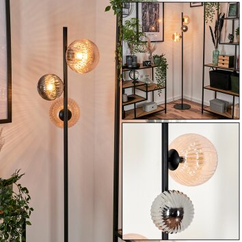 Remaisnil Lampa stojąca Czarny, 3-punktowe