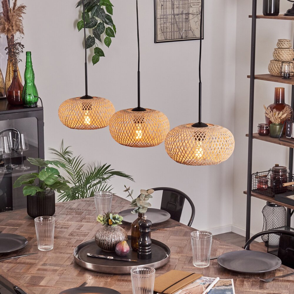 Bauro Lampa wisząca Czarny, 3-punktowe main product photo