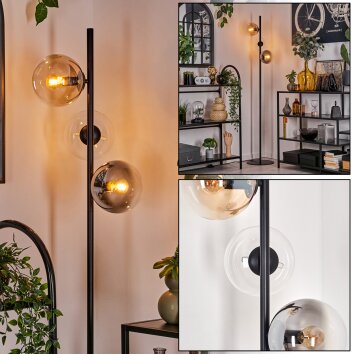 Gastor Lampa stojąca 31 cm Czarny, 3-punktowe Gastor Lampa stojąca 31 cm Czarny, 3-punktowe