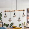 Yaak lampa wisząca kolory naturalne, czarny, 5-punktowe