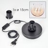 Koyoto Lampa stołowa 15 cm Czarny, 1-punktowy