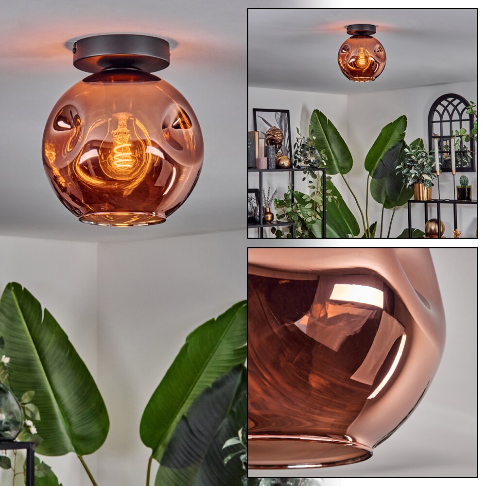 Ripoll Lampa sufitowa W kolorze miedzi, 1-punktowy main product photo
