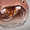 Ripoll lampa sufitowa przezroczysty, miedziany, 1-punktowy
