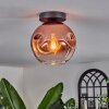 Ripoll lampa sufitowa przezroczysty, miedziany, 1-punktowy
