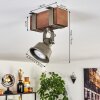 Pehefito Lampa sufitowa Ciemnobrązowy, Szary, Zielony, 1-punktowy
