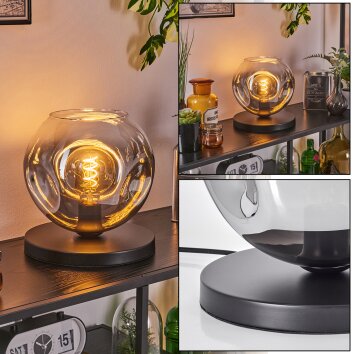 Ripoll Lampa stołowa Czarny, 1-punktowy Ripoll Lampa stołowa Czarny, 1-punktowy