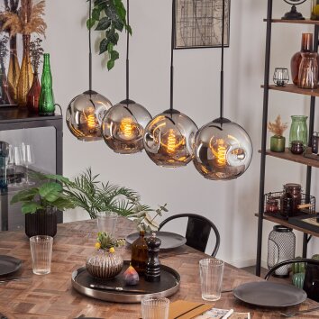 Ripoll Lampa wisząca Czarny, 4-punktowe