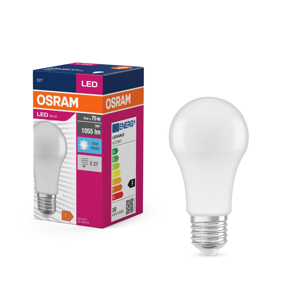 Oświetlenie Osram E27 LED 10 Watt neutralny biały 1055 Lumen main product photo