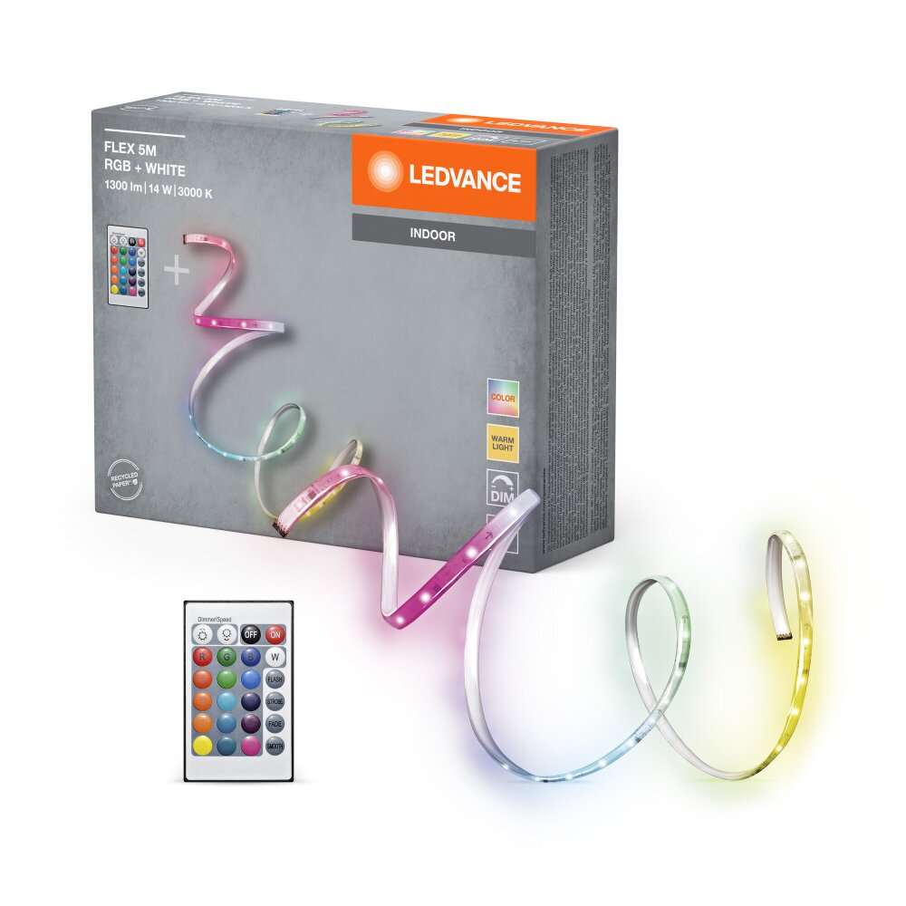 Oświetlenie Ledvance LED Paski LED LED Biały, 1-punktowy, Zdalne sterowanie, Zmieniacz kolorów main product photo