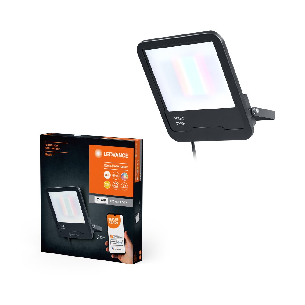 Oświetlenie Ledvance Wifi Reflektor LED Czarny, 1-punktowy, Zmieniacz kolorów main product photo