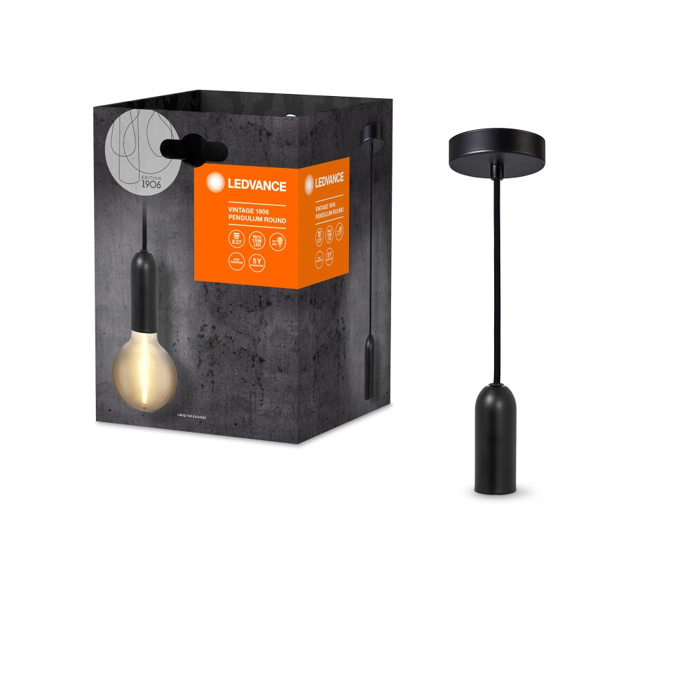 Oświetlenie Ledvance 1906 Lampa wisząca Czarny, 1-punktowy main product photo