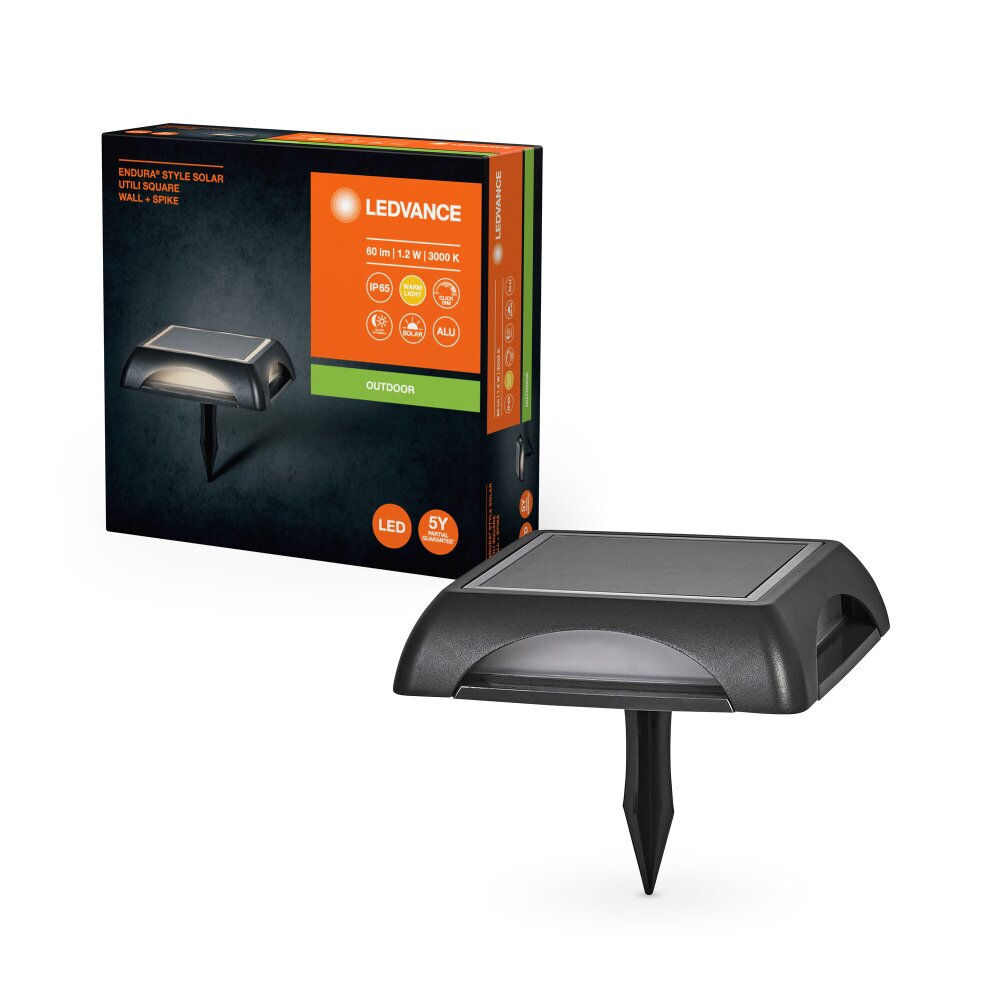 Oświetlenie Ledvance Endura Lampa solarna LED Szary, 1-punktowy main product photo