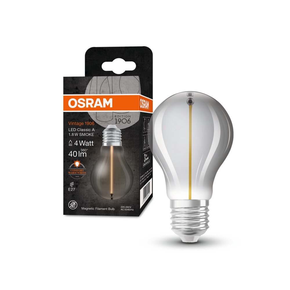 Oświetlenie Osram E27 LED 1.8 Watt ciepły biały 40 Lumen main product photo