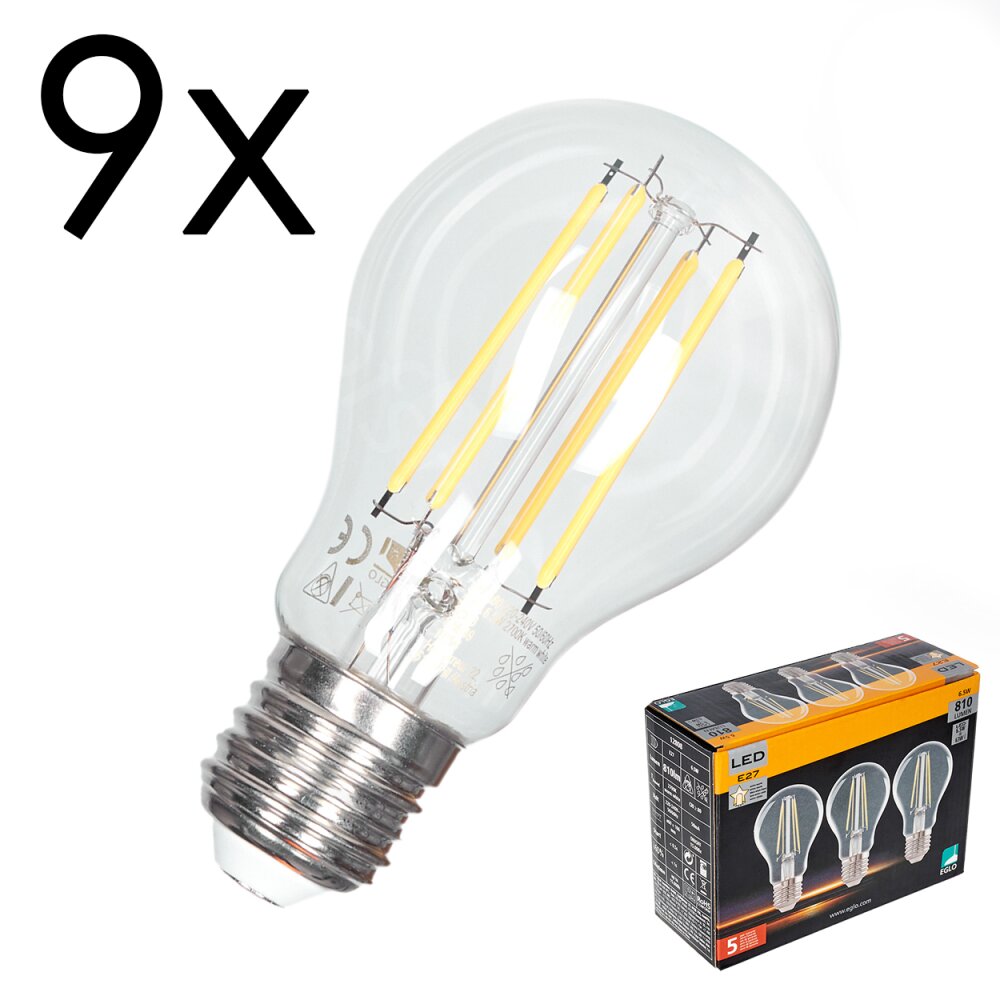 E27 LED 6.5 Watt ciepły biały 810 Lumen main product photo