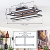 Sigersvik lampa sufitowa LED kolory naturalne, czarny, 1-punktowy