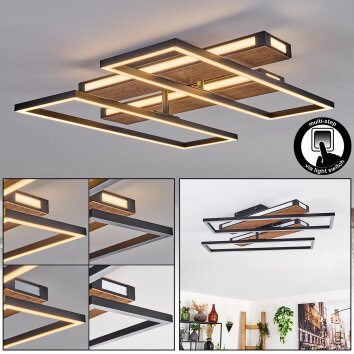 Sigersvik lampa sufitowa LED kolory naturalne, czarny, 1-punktowy