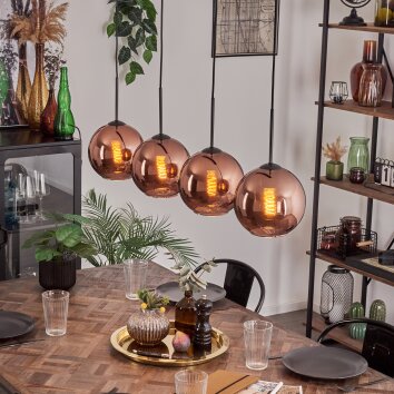 Koyoto lampa wisząca miedziany, 4-punktowe