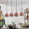 Ripoll Lampa wisząca Przezroczysty, W kolorze miedzi, 4-punktowe
