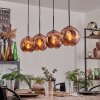 Ripoll Lampa wisząca W kolorze miedzi, 4-punktowe