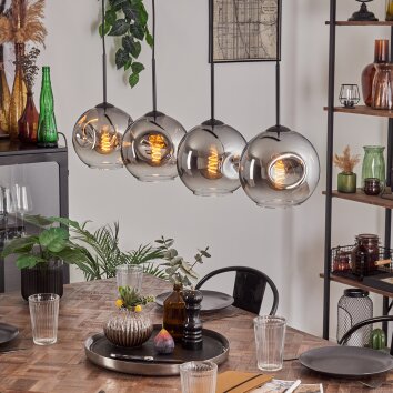 Ripoll Lampa wisząca Chrom, Przezroczysty, 4-punktowe