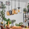 Lauden lampa wisząca bursztynowy, chrom, przezroczysty, 4-punktowe