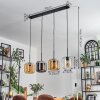 Lauden lampa wisząca bursztynowy, chrom, przezroczysty, 4-punktowe