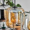 Lauden Lampa wisząca W kolorze bursztynu, Chrom, Przezroczysty, 4-punktowe