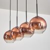 Koyoto lampa wisząca przezroczysty, miedziany, 4-punktowe