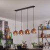 Koyoto Lampa wisząca Przezroczysty, W kolorze miedzi, 4-punktowe