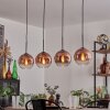 Koyoto Lampa wisząca Przezroczysty, W kolorze miedzi, 4-punktowe